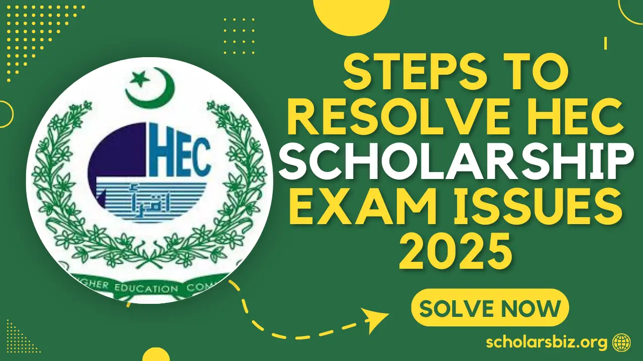 Steps to Resolve HEC Scholarship Exam Issues - 2025